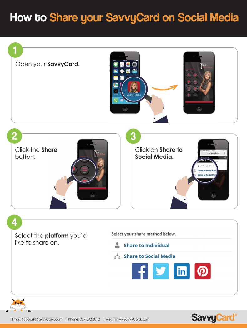 SavvyCard - RE - How To Share Your SavvyCard On Social Media Preview